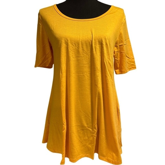 LulaRoe Perfect T Swing Top Small (8,10,12,14) OS Leggings 2-10 Yellow Bundle - Picture 7 of 15